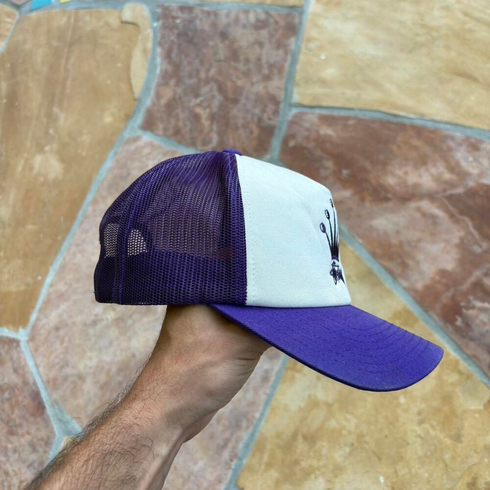 Stussy Men's Purple and White Hat - Picture 2 of 5
